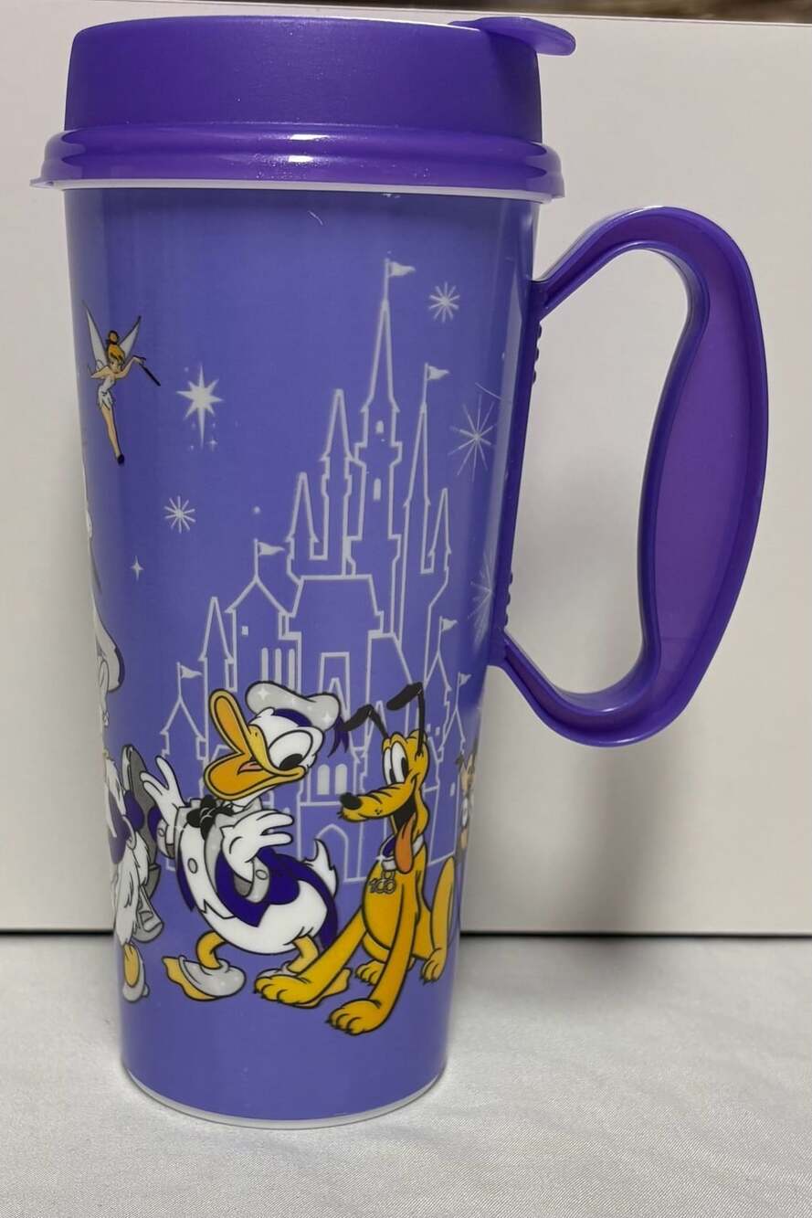 Walt Disney World 100 Years of Wonder Purple Resort Refillable Tumbler Mug